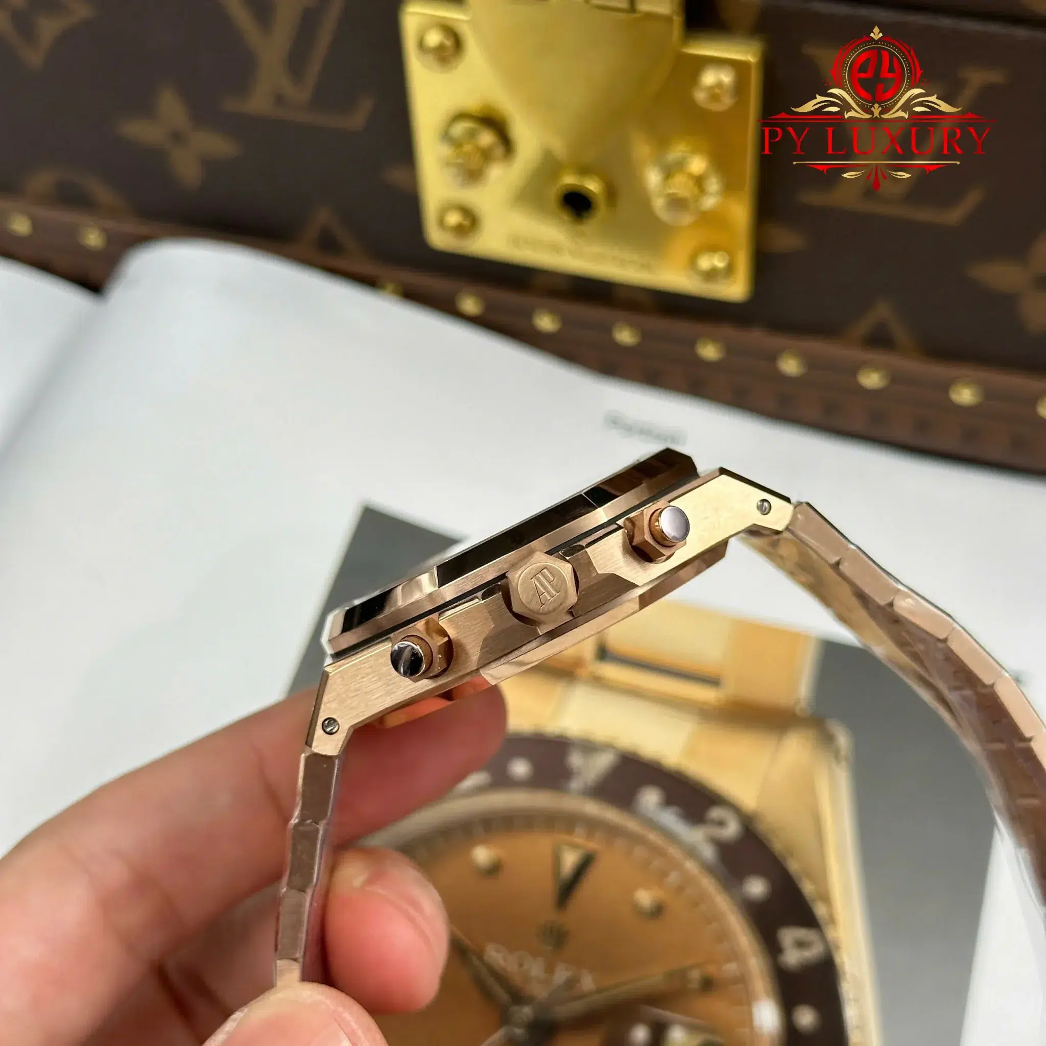 Audemars Piguet Royal Oak Chronograph 26239OR Rose Gold Blue Dial 1:1 Super Clone APSF 41mm - Image 8