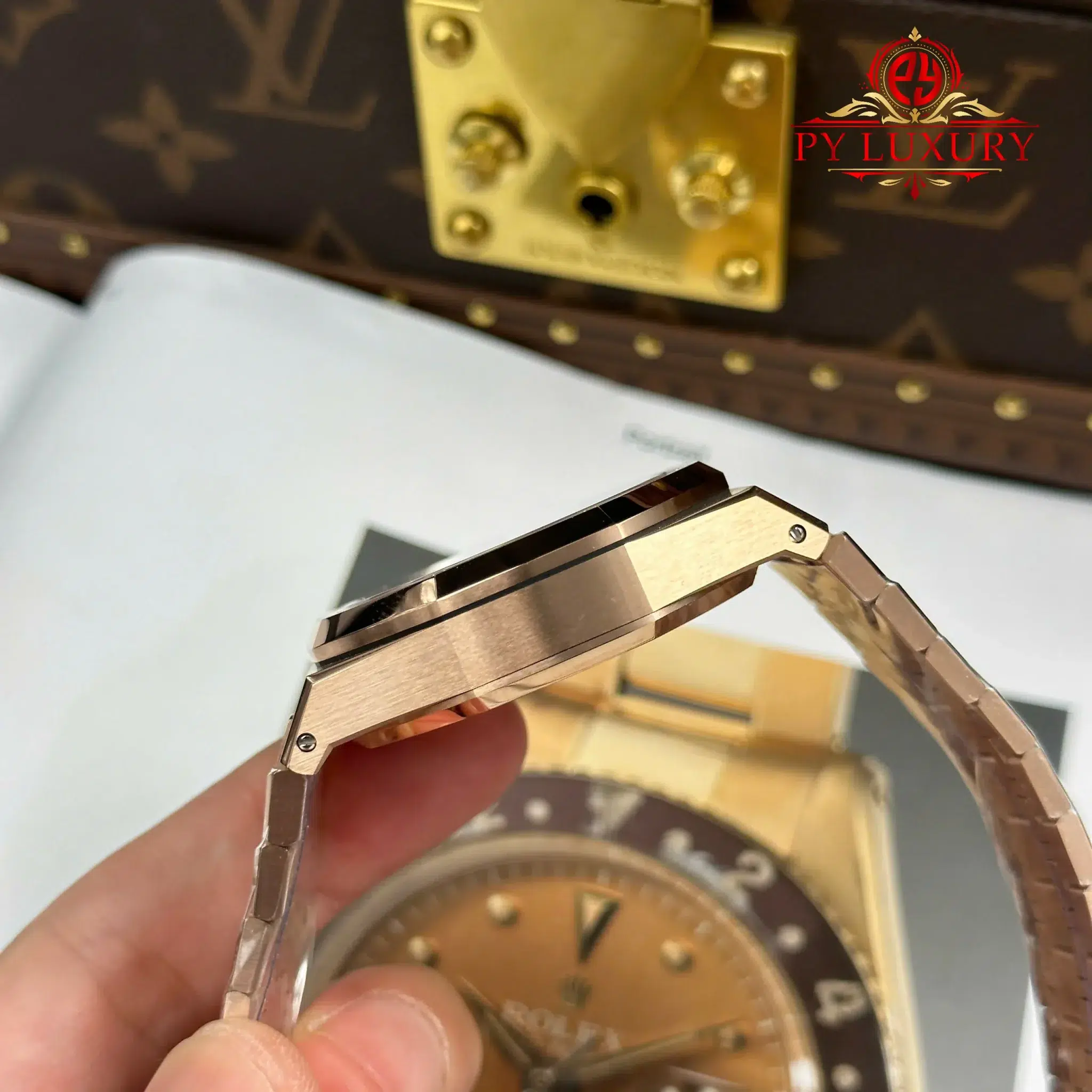 Audemars Piguet Royal Oak Chronograph 26239OR Rose Gold Blue Dial 1:1 Super Clone APSF 41mm - Image 9