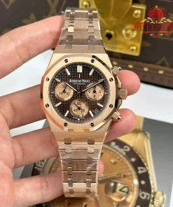Audemars Piguet Royal Oak Chronograph 26239OR Rose Gold Brown Dial 1:1 Best Replica APSF 41mm