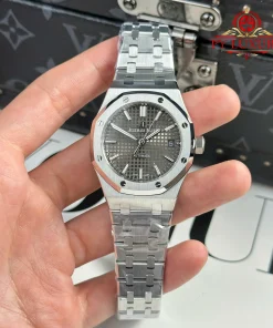 Audemars Piguet Royal Oak 15450ST Grey Dial Steel Bracelet Best Replica APS Factory 37mm