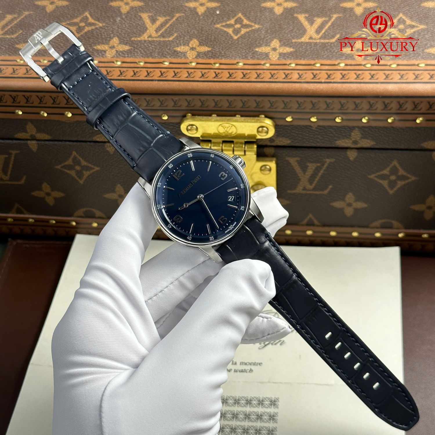 Audemars Piguet Code 11.59 Automatic 15210BC Blue Dial Leather Strap 1:1 Best Replica APSF 41mm - Image 2