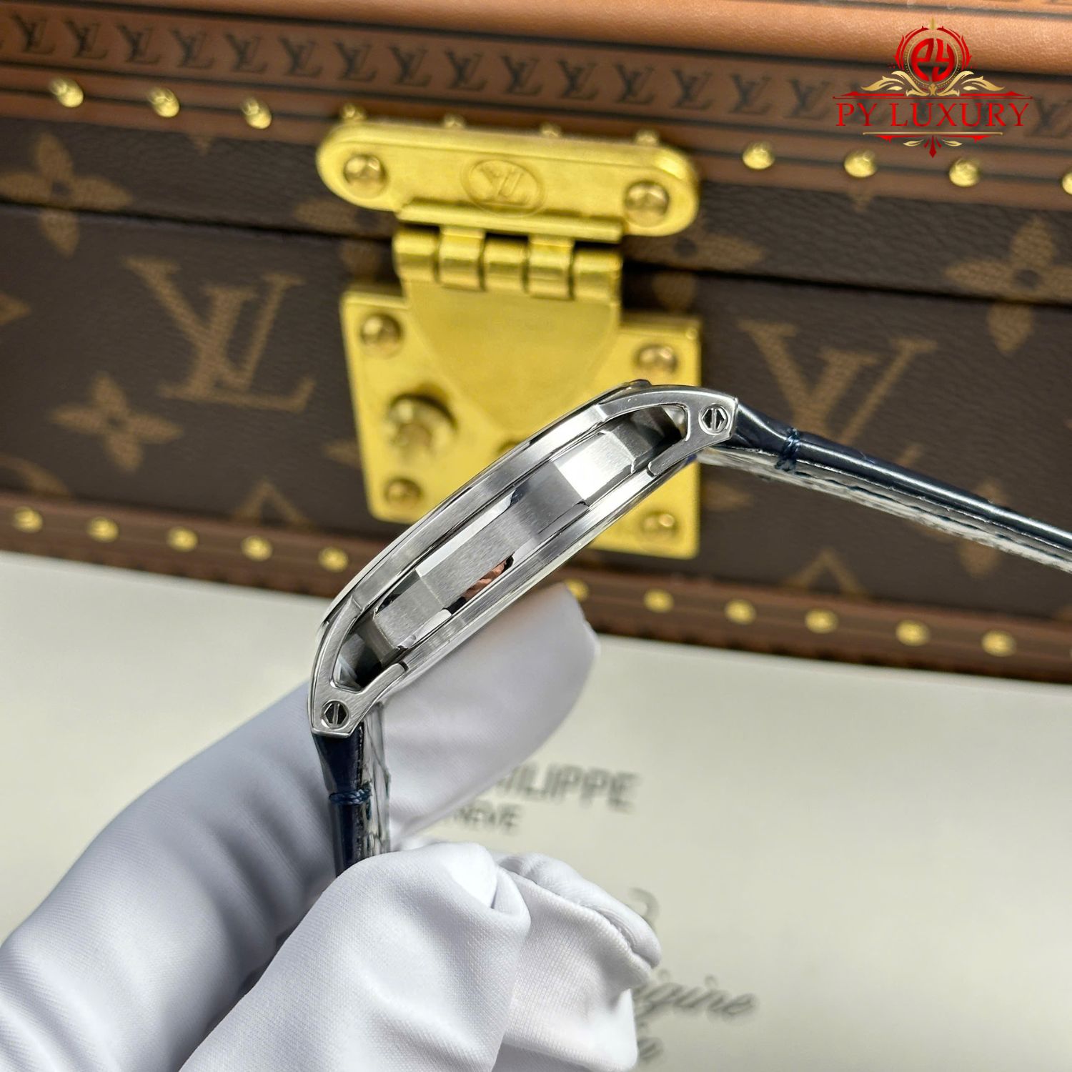 Audemars Piguet Code 11.59 Automatic 15210BC Blue Dial Leather Strap 1:1 Best Replica APSF 41mm - Image 9