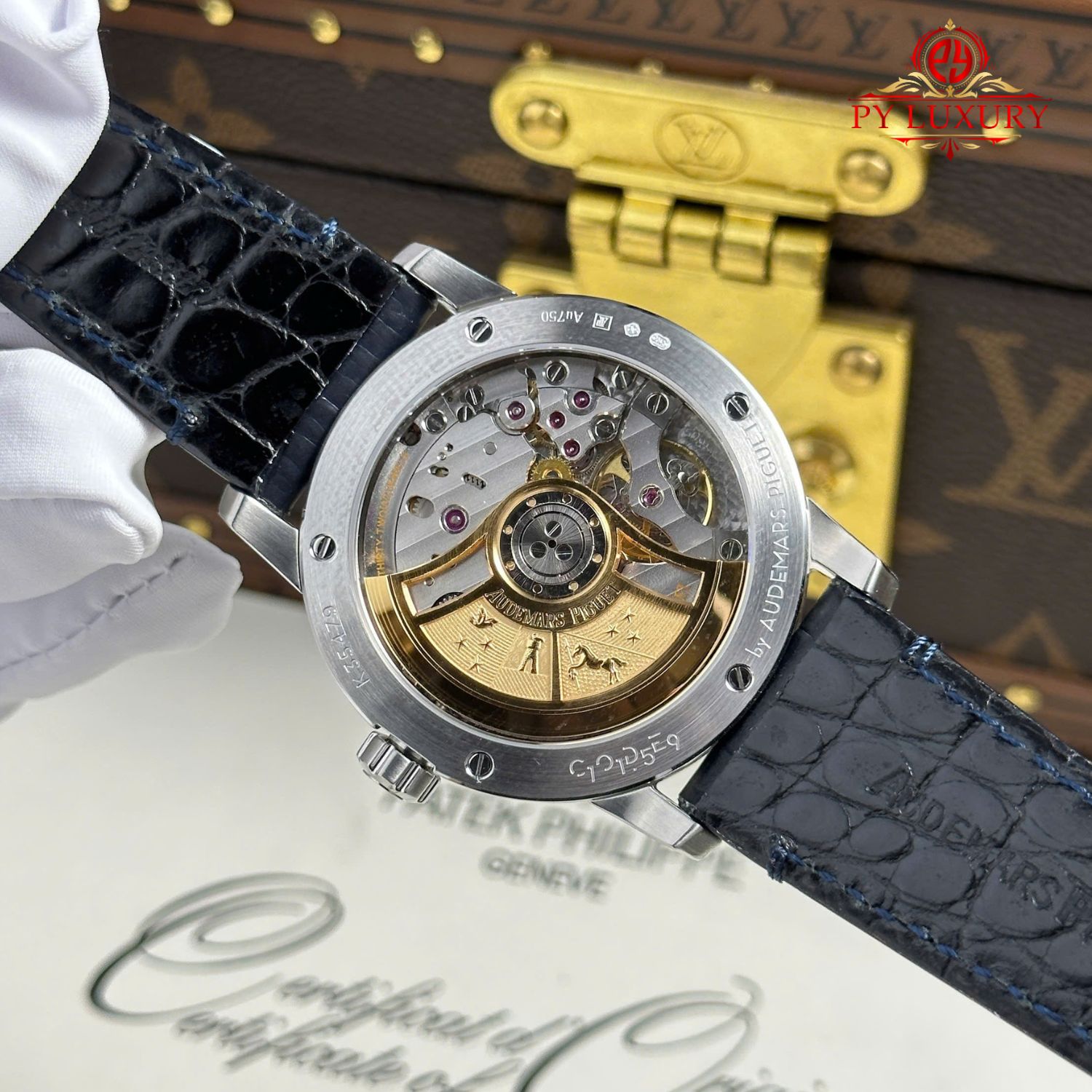 Audemars Piguet Code 11.59 Automatic 15210BC Blue Dial Leather Strap 1:1 Best Replica APSF 41mm - Image 11