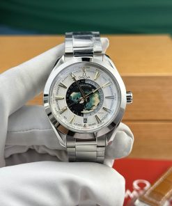 Omega Aqua Terra Worldtimer GMT White Dial Best Replica VSF 43mm
