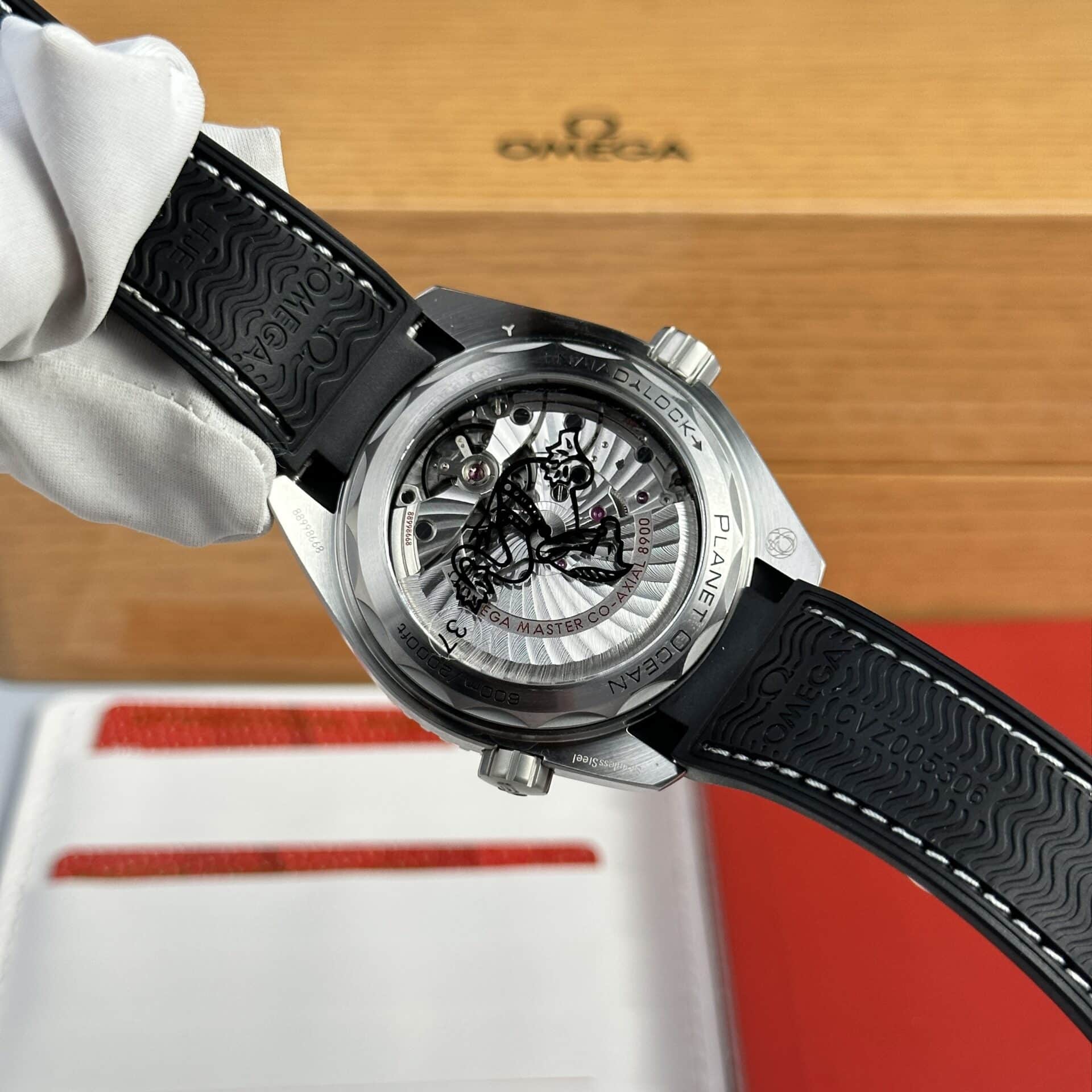 Omega Seamaster Planet Ocean 6000M Grey Dial Rubber Strap Super Clone VSF 43.5mm - Image 7