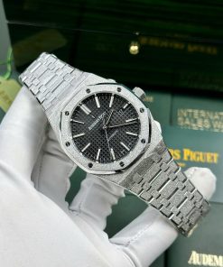 Audemars Piguet Royal Oak 15454BC Frosted Gold Black Dial 1:1 Best Replica APSF 37mm