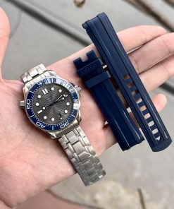 Omega Seamaster Diver 300M Grey Dial Blue Ceramic Bezel Best Replica VSF 42mm