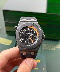 Audemars Piguet Royal Oak Offshore Diver 15707CE Black Dial Black Ceramic Rubber Best Replica APSF 42mm