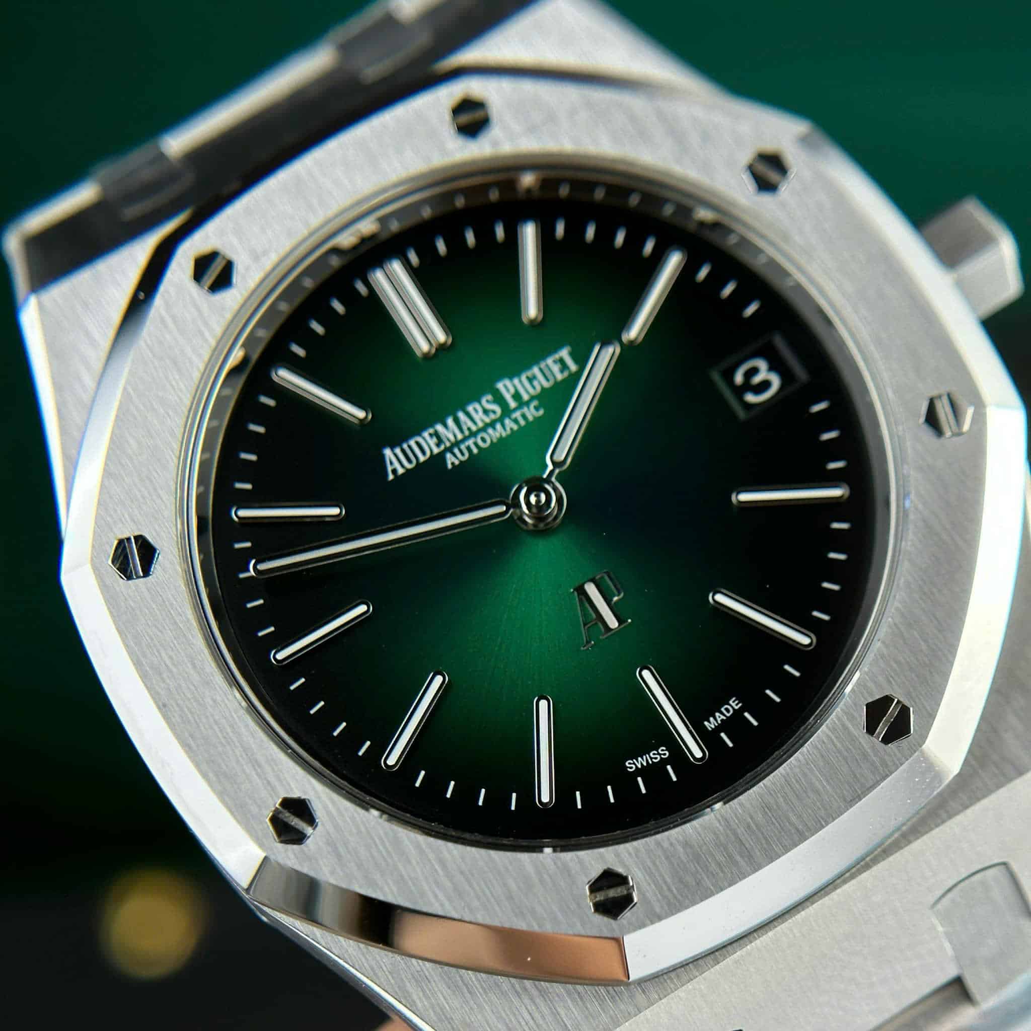 Audemars Piguet Royal Oak 16202PT Smoked Green Dial Best Replica ZF 39mm - Image 4