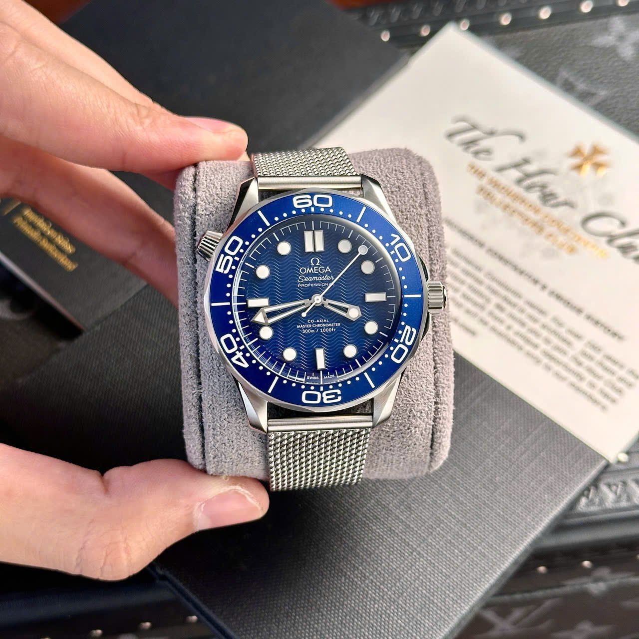 Omega Seamaster Diver 300M James Bond 60th Anniversary Blue Dial Best Replica VSF 42mm