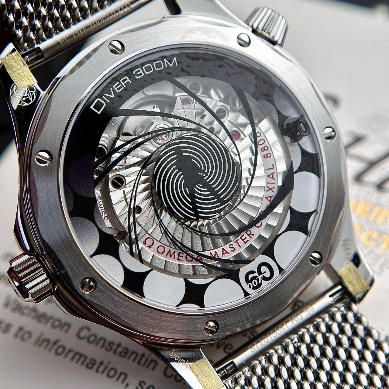 Omega Seamaster Diver 300M James Bond 60th Anniversary Blue Dial Best Replica VSF 42mm - Image 9