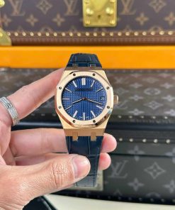 Audemars Piguet Royal Oak 15510OR 50th Anniversary Blue Dial Leather Best Replica APSF 41mm