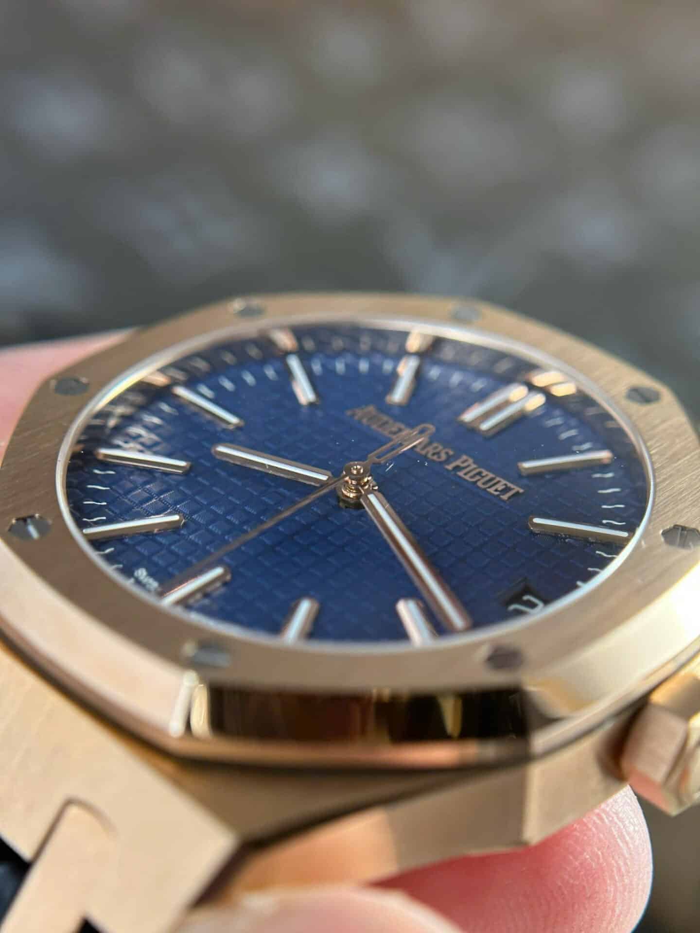 Audemars Piguet Royal Oak 15510OR 50th Anniversary Blue Dial Leather Best Replica APSF 41mm - Image 5