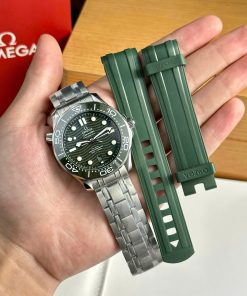 Omega Seamaster Diver 300M Steel Green Dial Green Ceramic Bezel Best Replica VSF 42mm
