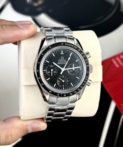 Omega Speedmaster Moonwatch Chronograph Black Dial Swiss Replica 42mm