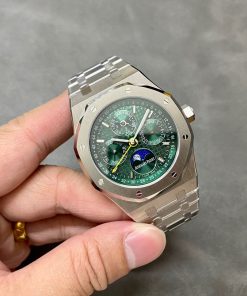 Audemars Piguet Royal Oak Perpetual Calendar 26606ST Green Dial Super Clone 41mm