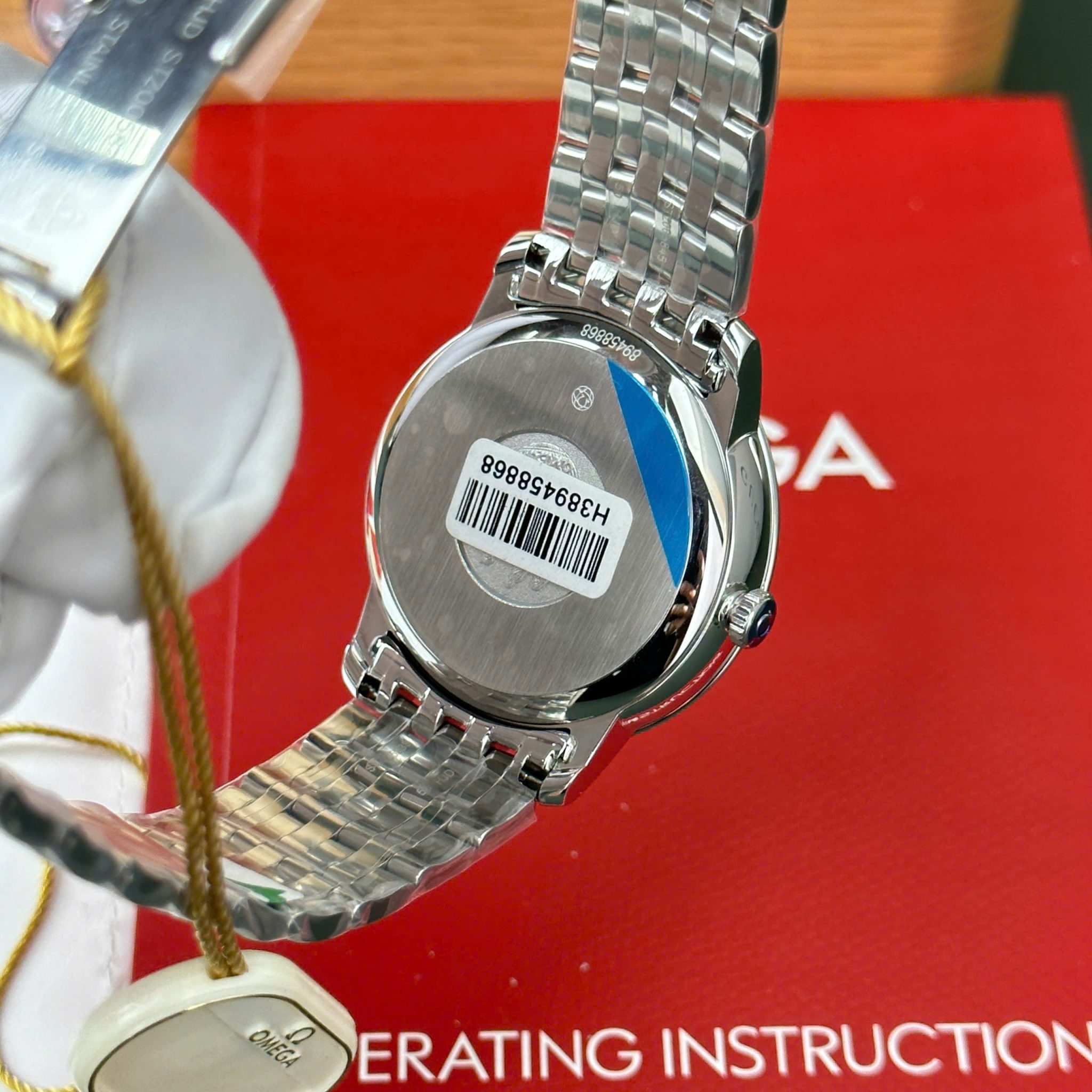 Omega De Ville Prestige Power Reserve Silver Dial Steel Bracelet Best Replica 39.5mm - Image 12