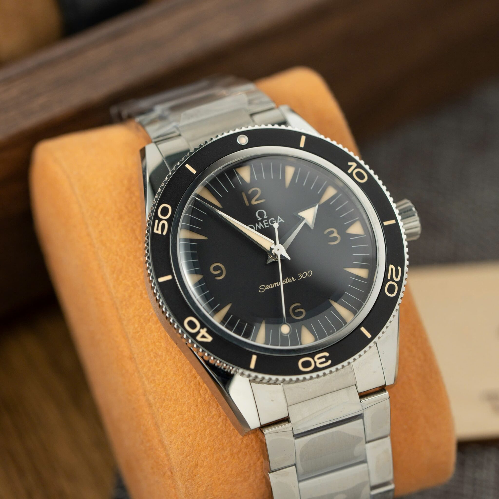 Omega Seamaster 300 Heritage Black Dial Steel Bracelet Best Replica VSF 41mm - Image 2
