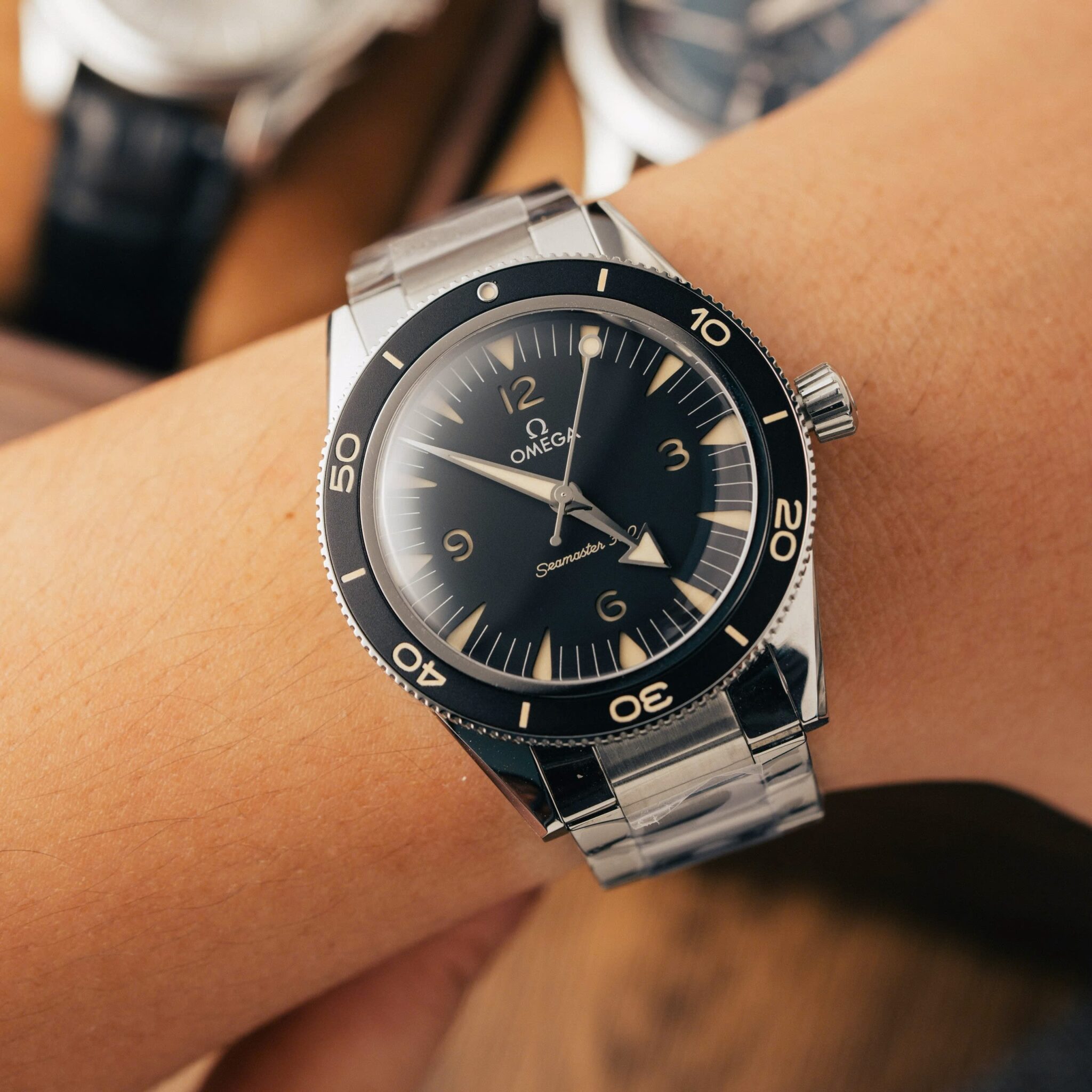 Omega Seamaster 300 Heritage Black Dial Steel Bracelet Best Replica VSF 41mm - Image 4