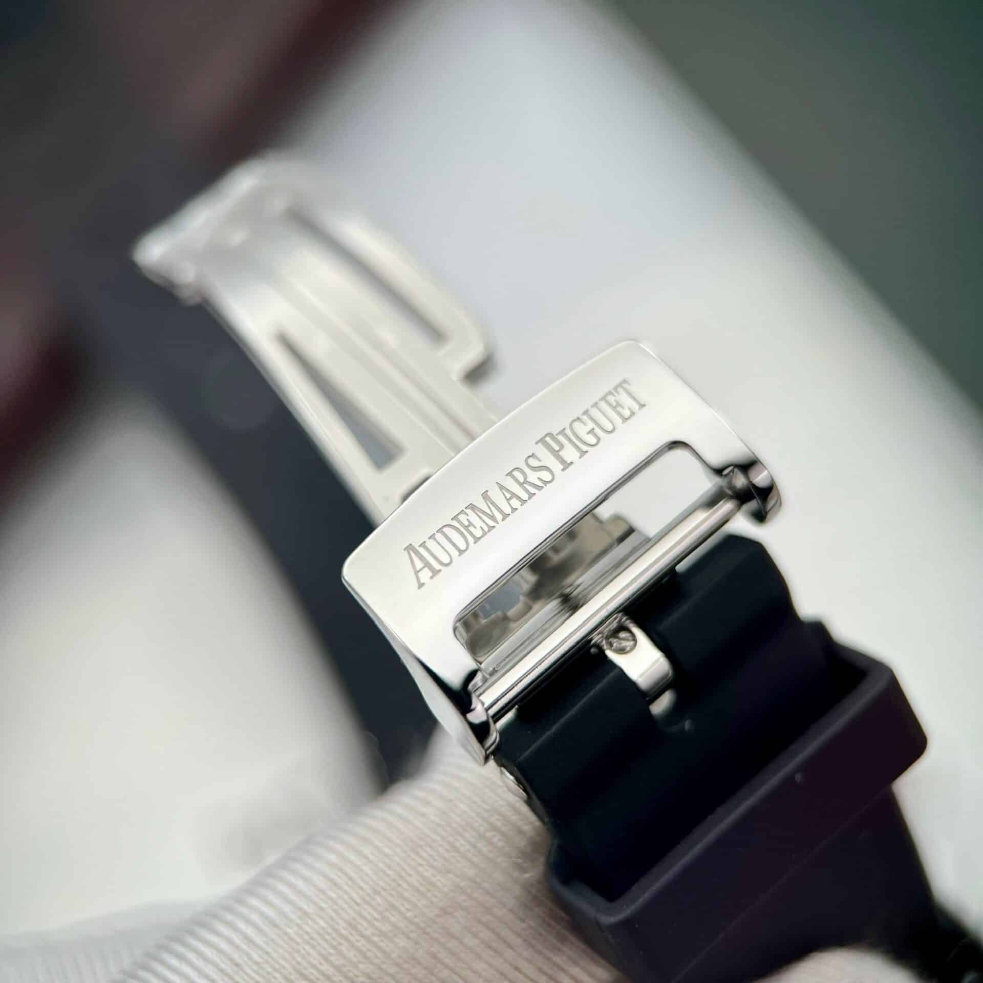 Audemars Piguet Royal Oak 15400ST Rubber Strap Black Dial Best Replica APS Factory 41mm - Image 10