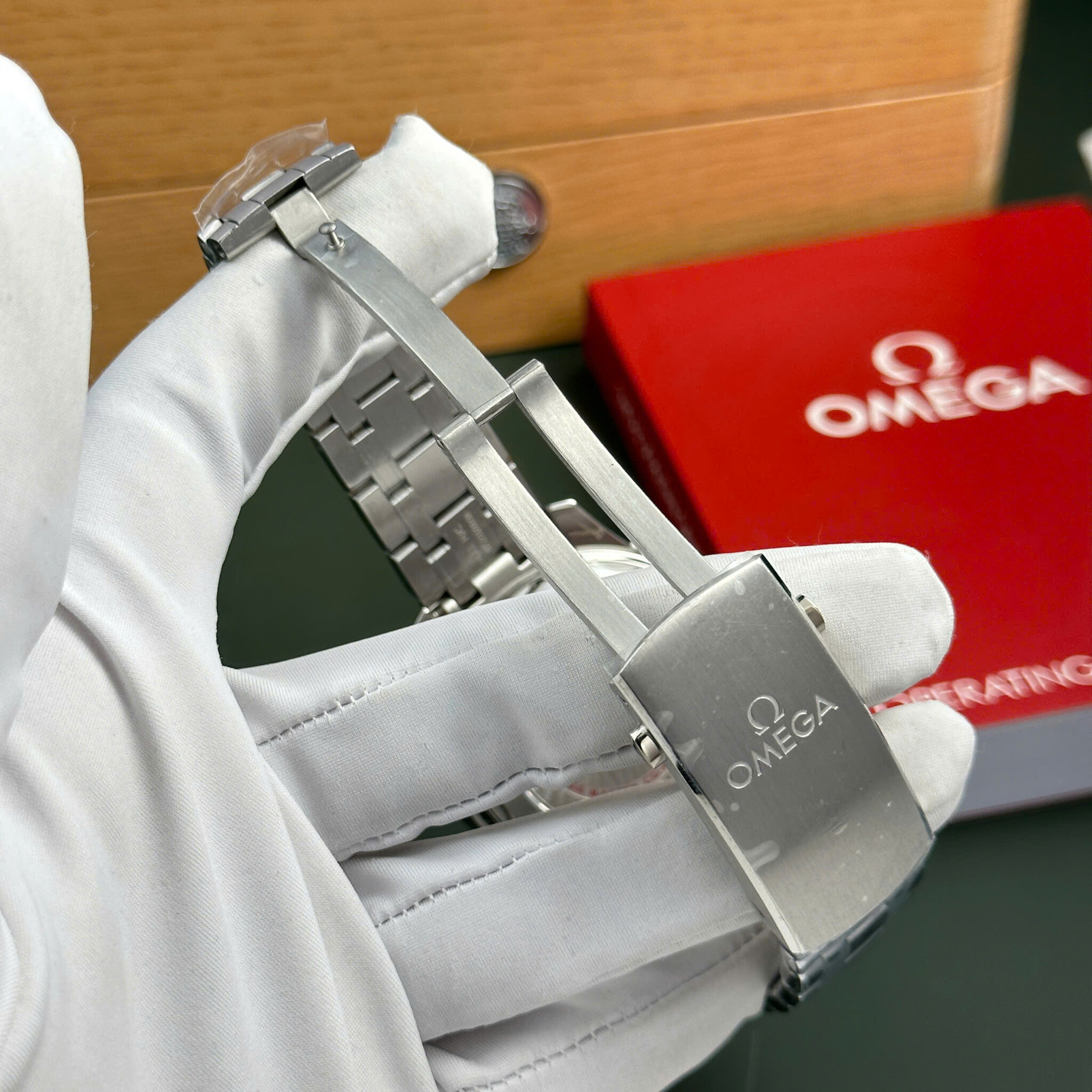 Omega Seamaster Diver 300M Chronograph Grey Dial Blue Ceramic Bezel Best Copy N1 Factory 44mm - Image 9