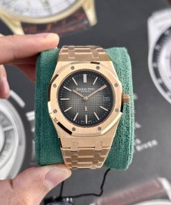 Audemars Piguet Royal Oak Jumbo Extra-thin 16202OR Smoked Grey Dial Best Replica 39mm
