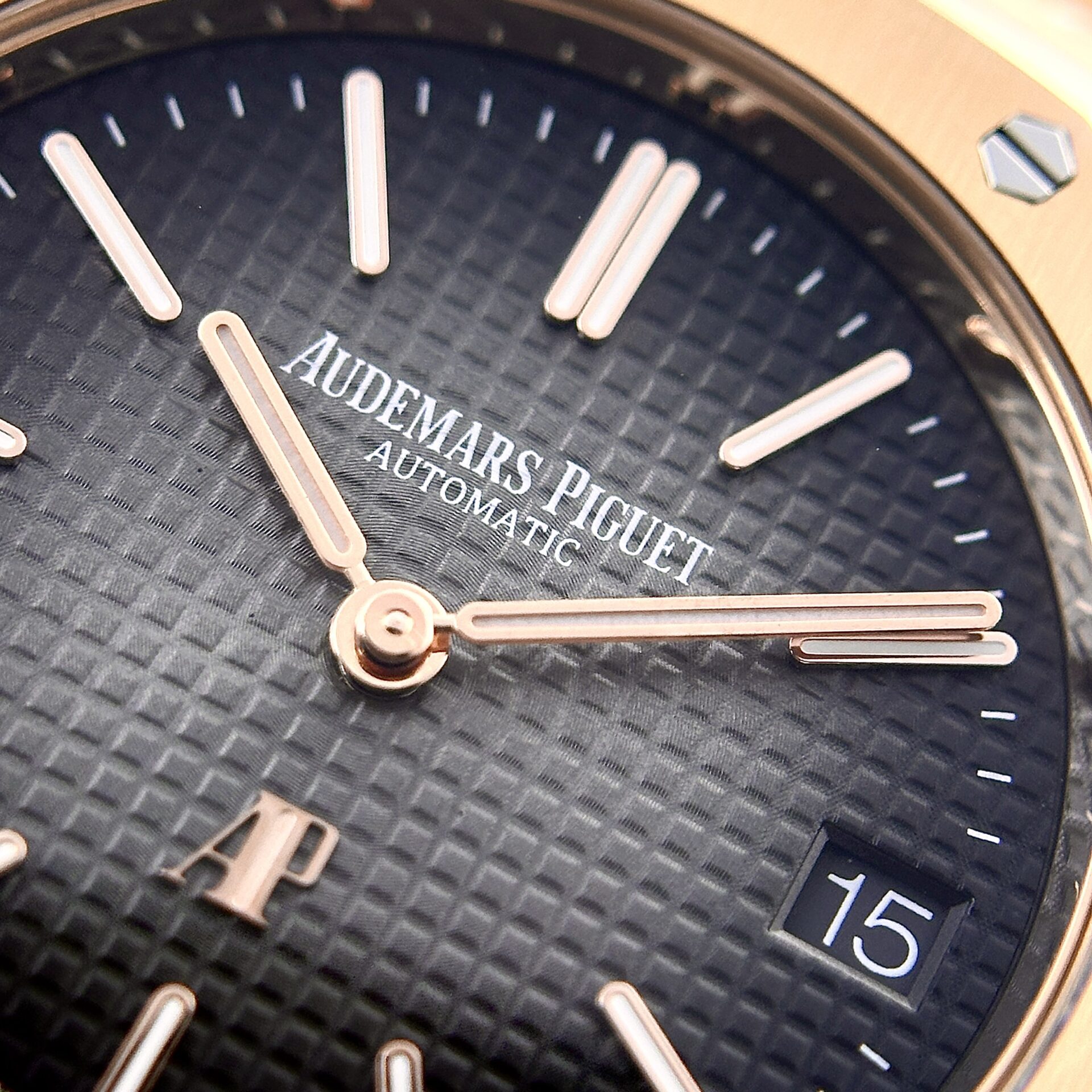 Audemars Piguet Royal Oak Jumbo Extra-thin 16202OR Smoked Grey Dial Best Replica 39mm - Image 5