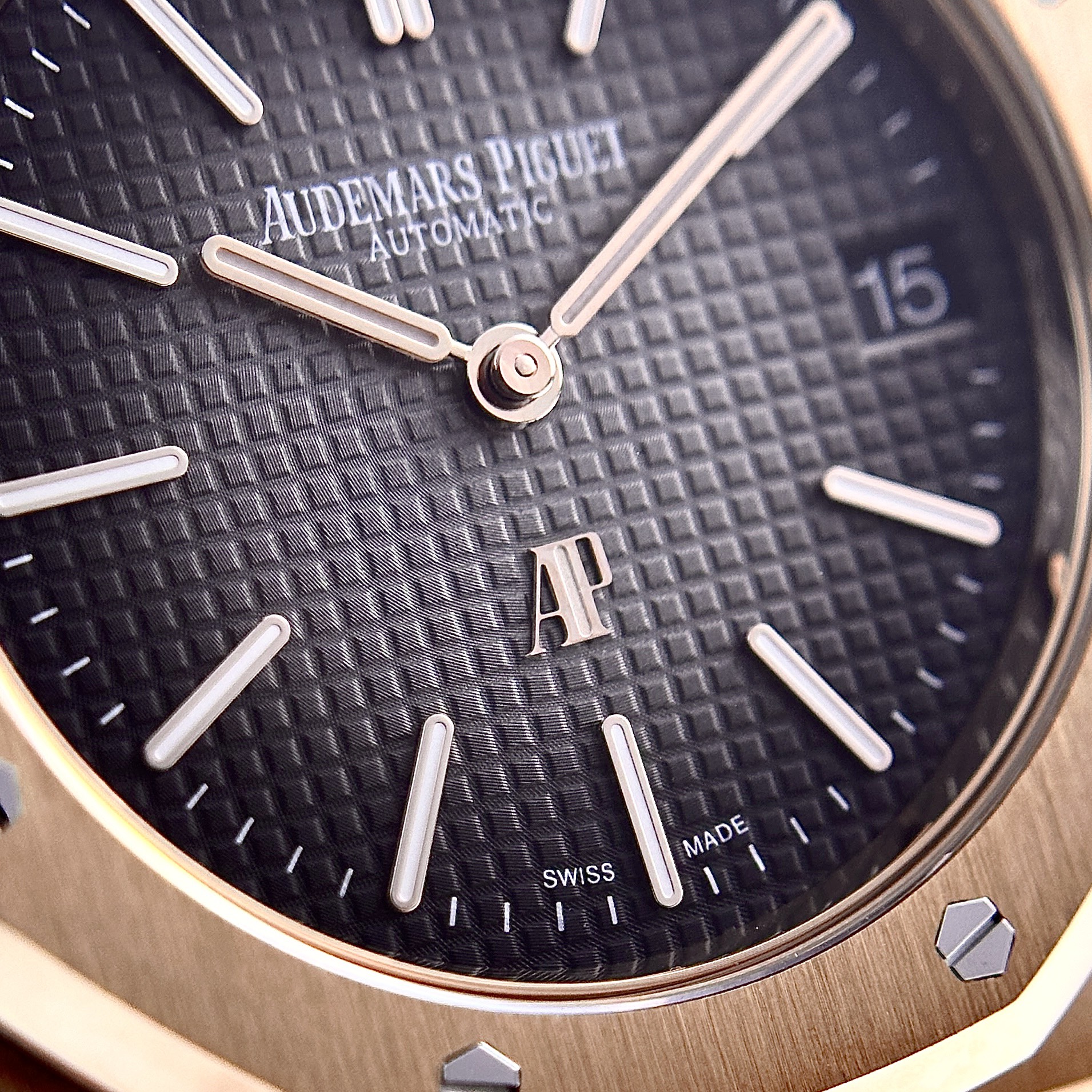 Audemars Piguet Royal Oak Jumbo Extra-thin 16202OR Smoked Grey Dial Best Replica 39mm - Image 6