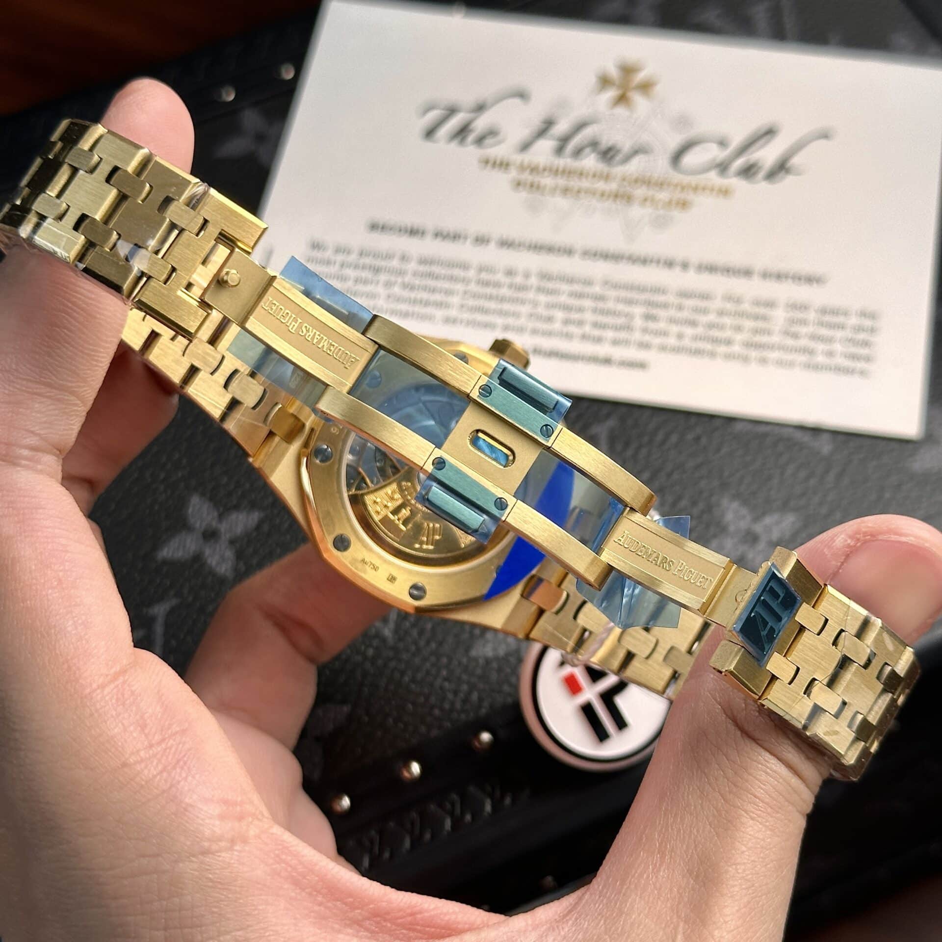 Audemars Piguet Royal Oak 15450BA Yellow Gold White Dial Replica IP Factory 37mm - Image 8