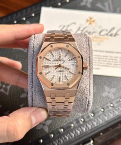 Audemars Piguet Royal Oak 15450OR Rose Gold White Dial Replica IP Factory 37mm