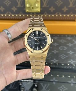 Audemars Piguet Royal Oak 15400OR Rose Gold Black Dial Replica 41mm