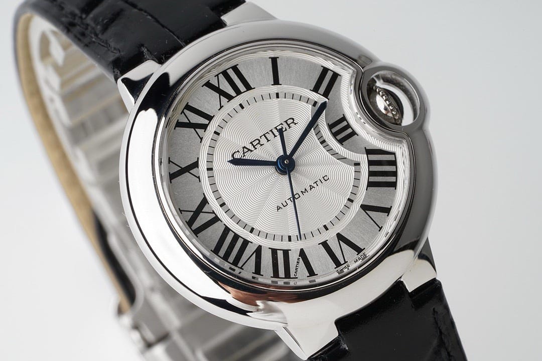 Cartier Ballon Bleu W6920085 White Dial Leather Quartz Movement Best Replica AF 33mm - Image 3