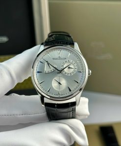 Jaeger-LeCoultre Master Ultra Thin Reserve De Marche Q1378420 Silver Dial Leather Strap Best Replica 39mm