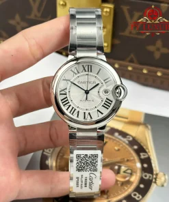 Cartier Ballon Bleu WSBB0040 Steel Silver Dial Best Replica AF 40mm