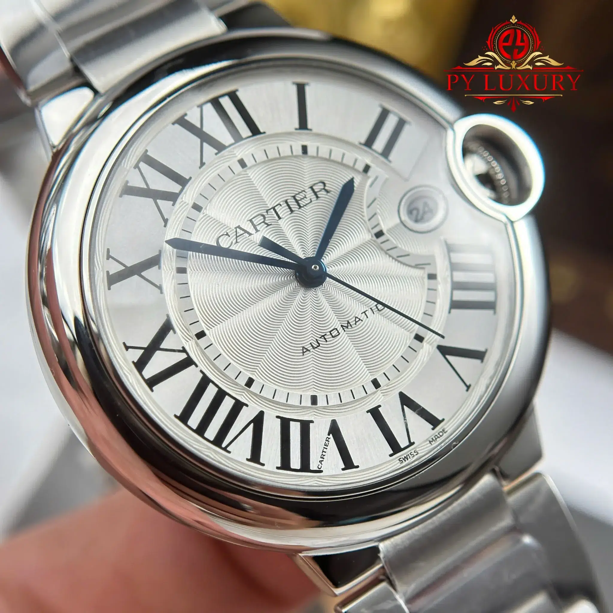 Cartier Ballon Bleu WSBB0040 Steel Silver Dial Best Replica AF 40mm - Image 5