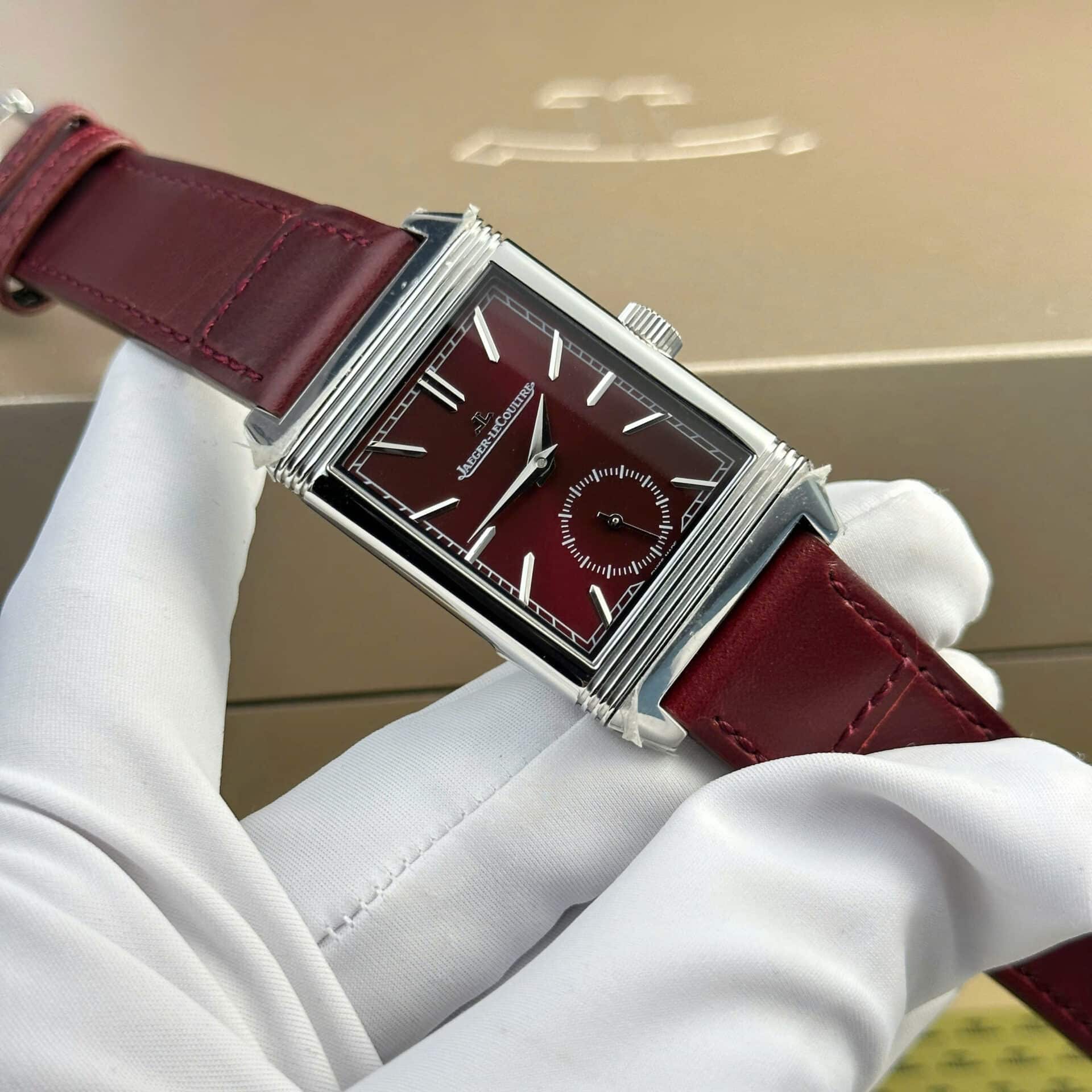 Jaeger-LeCoultre Reverso Tribute Monoface Small Seconds Q397846J Wine-red Dial Best Replica MGF 45.6x27.4mm - Image 3