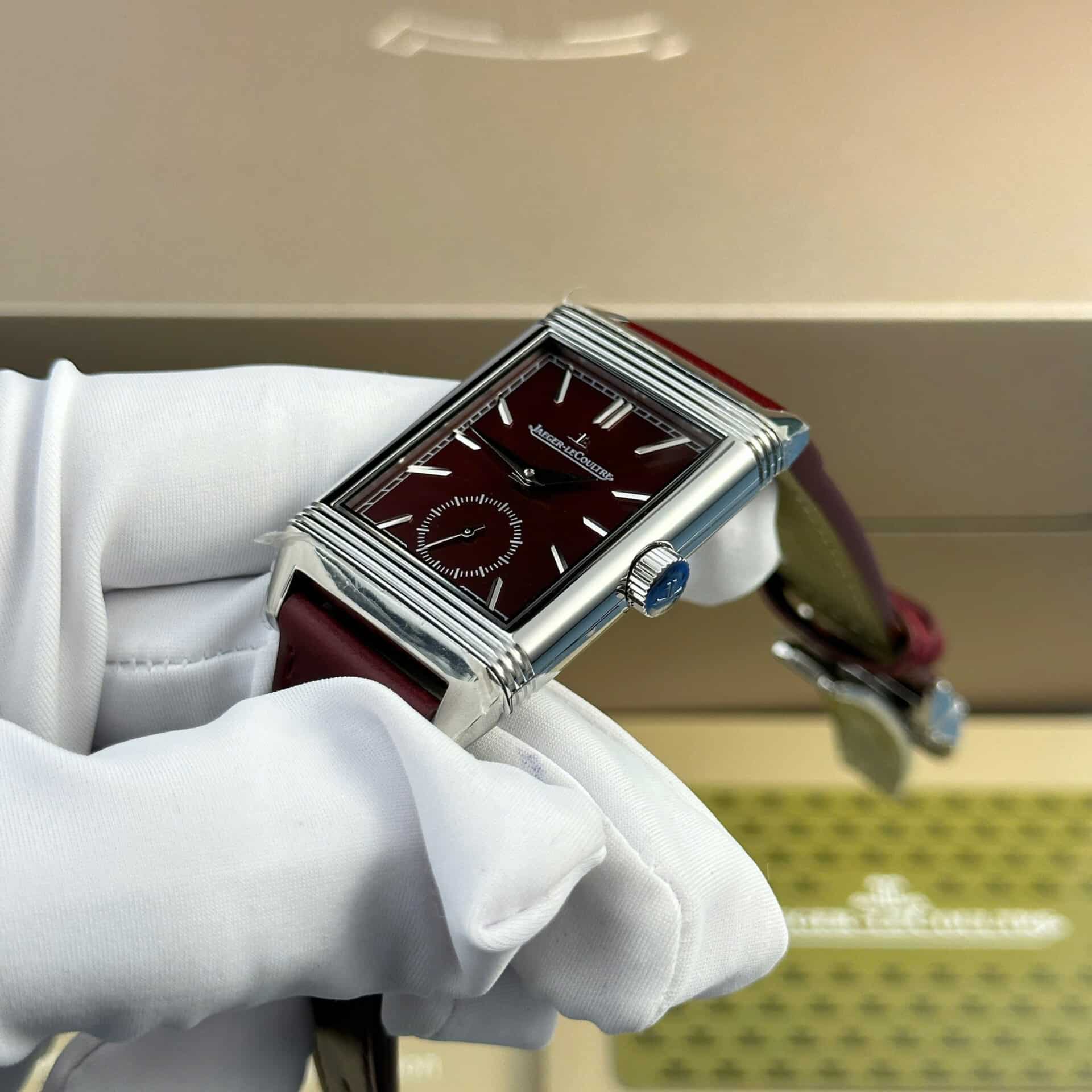 Jaeger-LeCoultre Reverso Tribute Monoface Small Seconds Q397846J Wine-red Dial Best Replica MGF 45.6x27.4mm - Image 5
