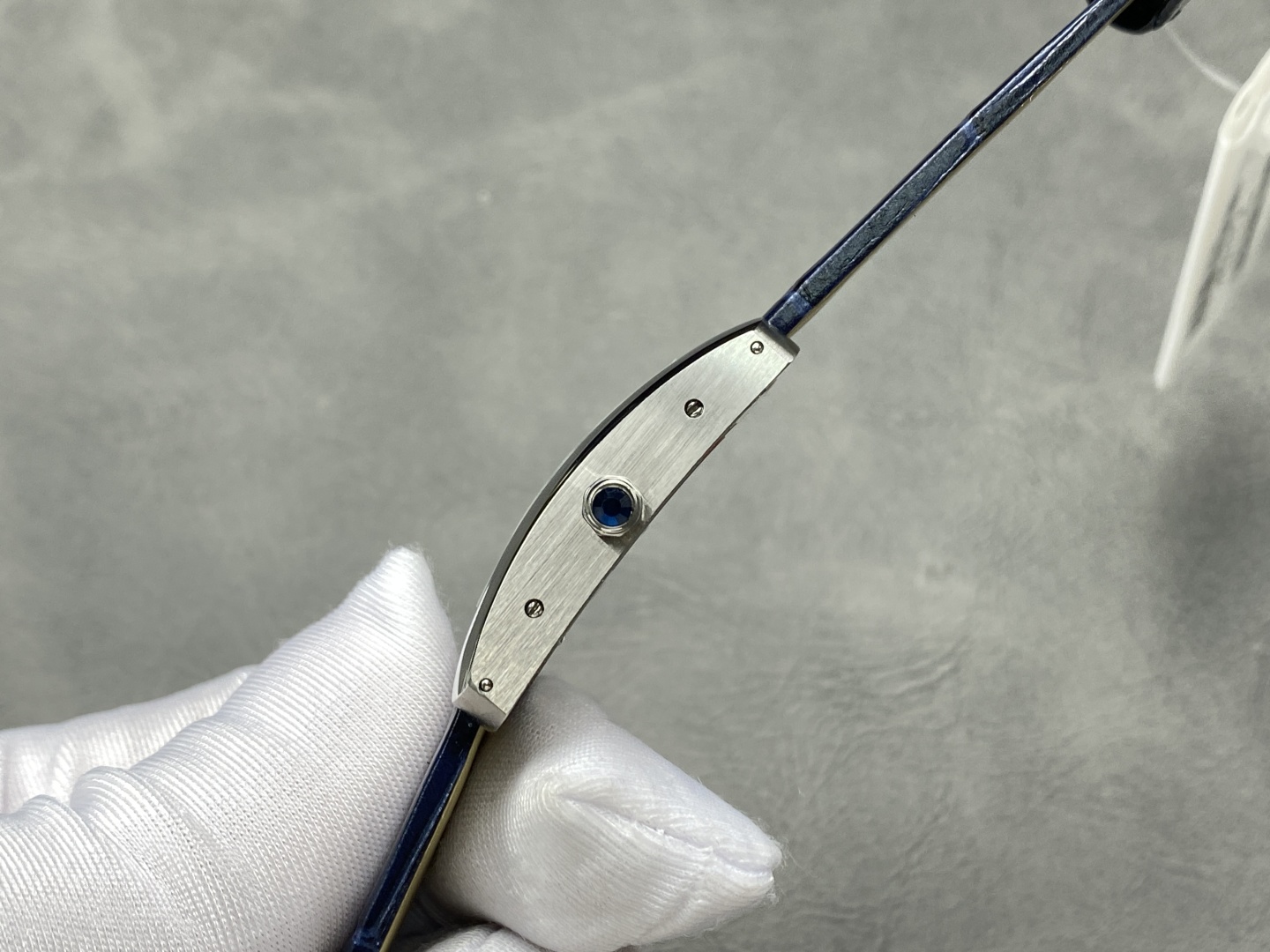 Cartier Tank Américaine WSTA0117 Steel Silver Dial Small Model Leather Strap Best Replica 35.4 Mm X 19.4 Mm - Image 6