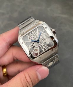 Cartier Santos Skeleton WHSA0015 Large Model Best Replica THBF 39.8mm