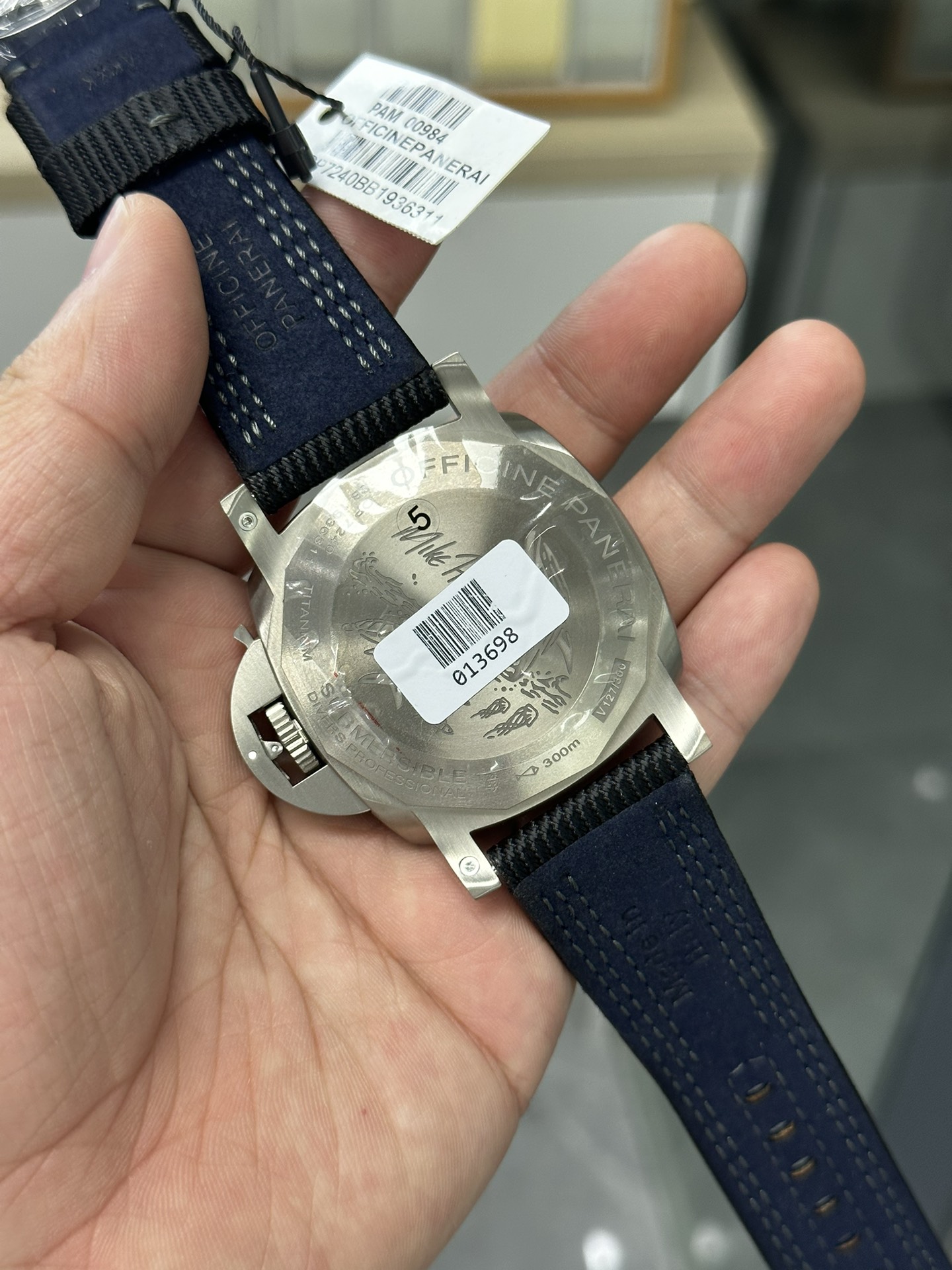 Panerai Submersible Mike Horn Edition PAM 984 Titanium Black Dial Black Strap Best Replica VSF 47mm - Image 5