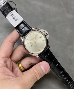 Panerai Luminor Due PAM1249 Ivory Sun-brushed Dial Leather Strap Best Replica VSF 42mm