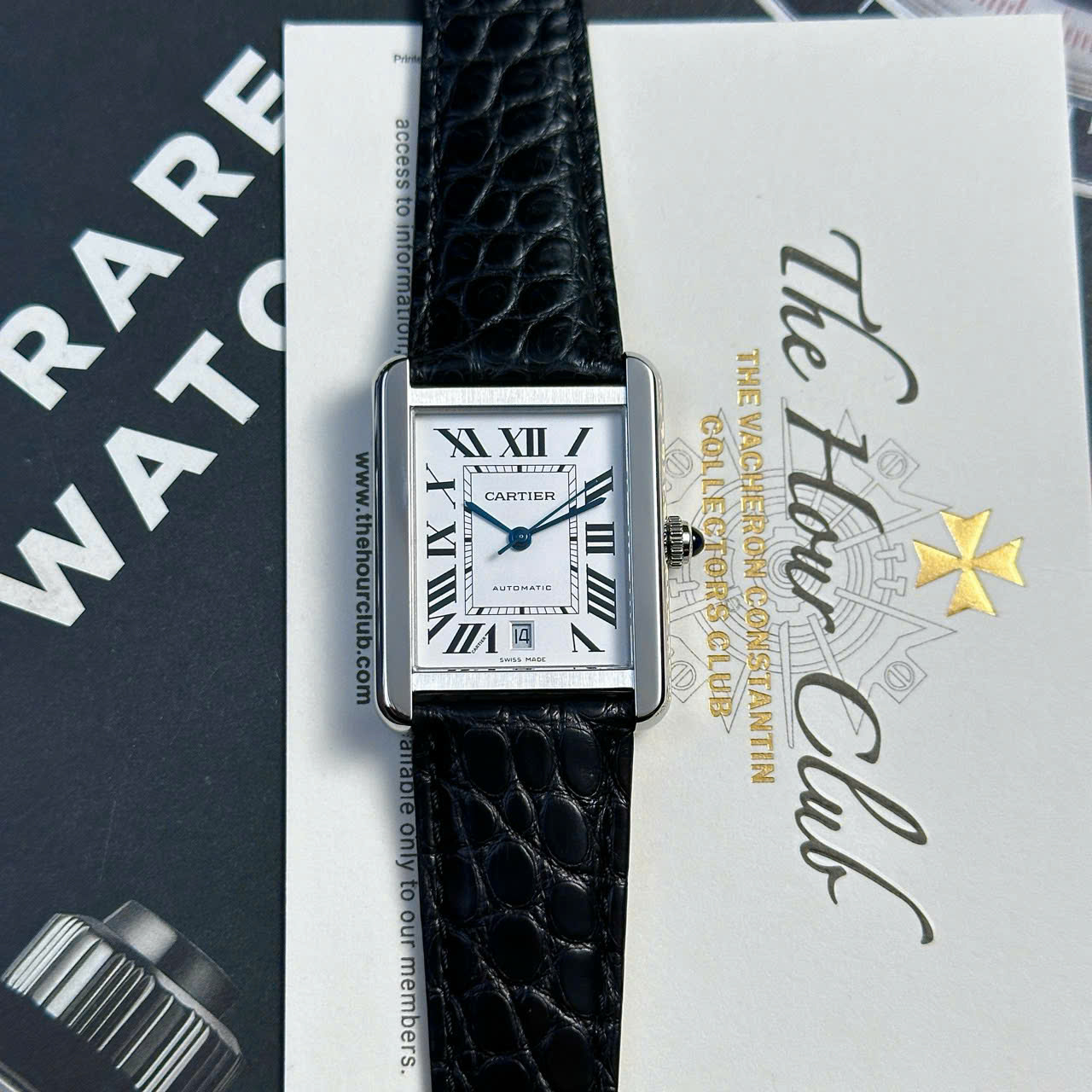 Cartier Tank Solo Extra Large White Dial Leather Strap Best Replica AF 31mm X 41mm - Image 2