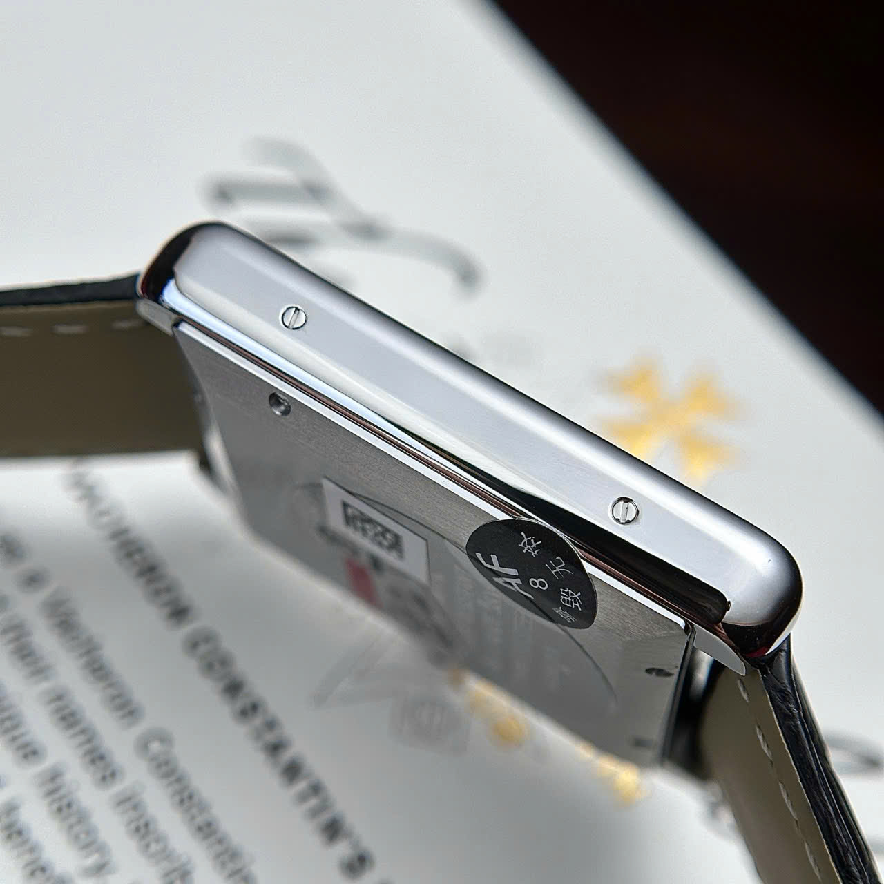 Cartier Tank Solo Extra Large White Dial Leather Strap Best Replica AF 31mm X 41mm - Image 8