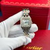 Cartier Panthère Two Tone Rose Gold MOP Dial Diamond Bezel Best Replica AF 27mm X 36mm