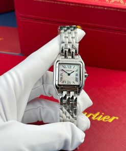 Cartier Panthère Steel Ladies MOP Dial Best Replica AF 27mm X 36mm