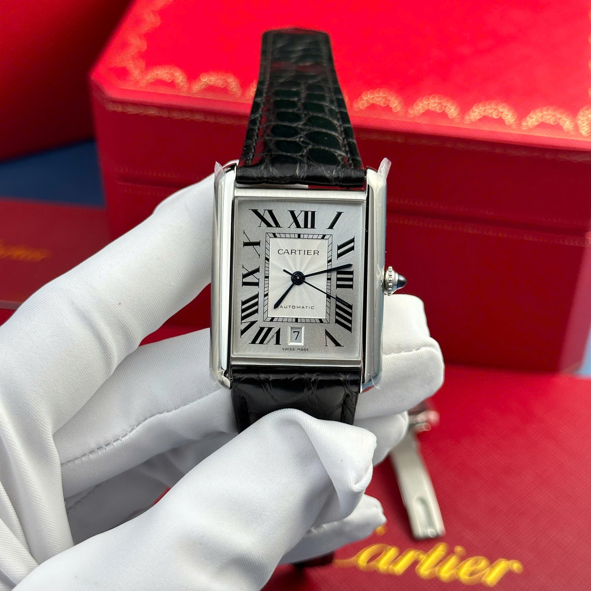 Cartier Tank Must WSTA0040 Extra Large Silver Dial Best Replica AF 31mm X 41mm