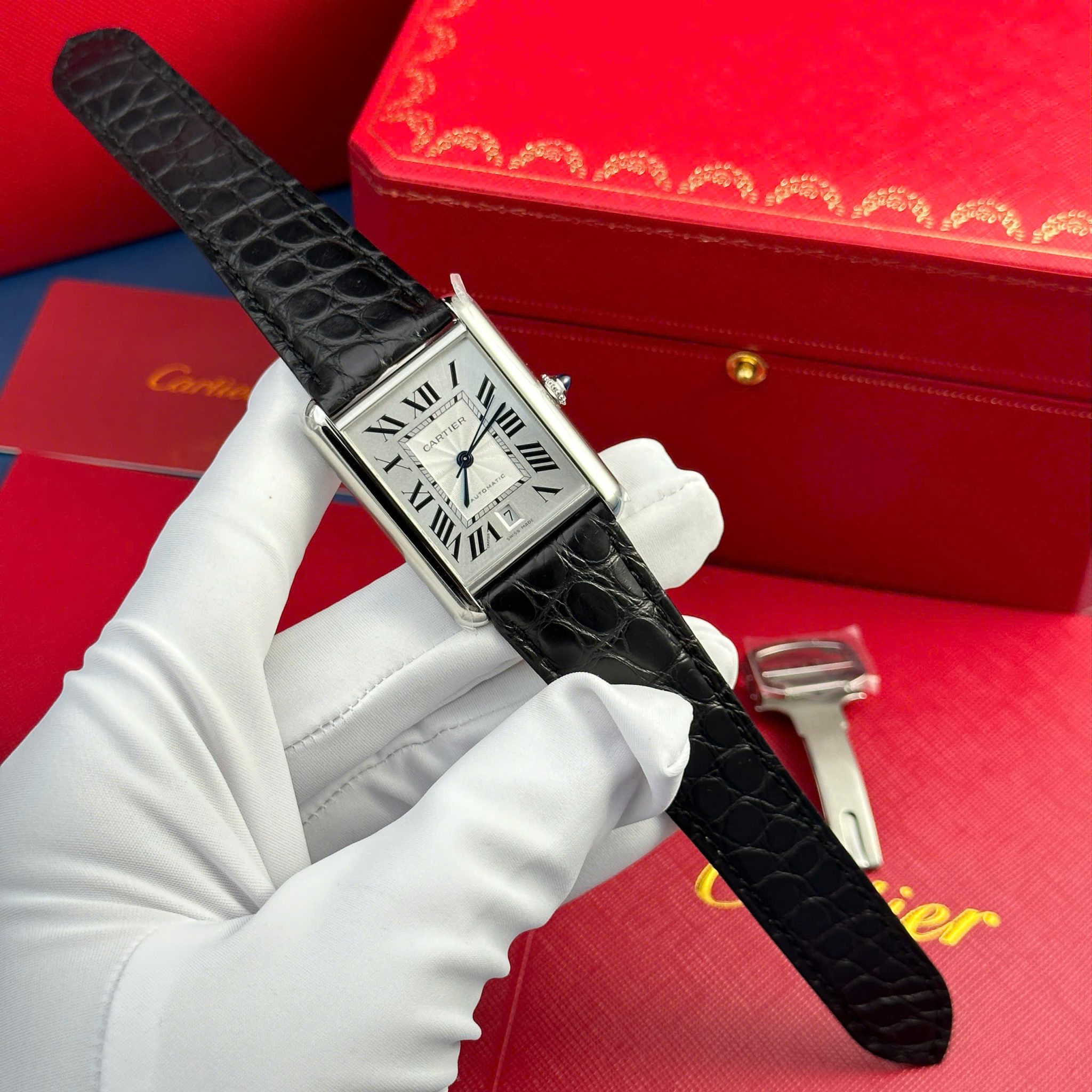 Cartier Tank Must WSTA0040 Extra Large Silver Dial Best Replica AF 31mm X 41mm - Image 2