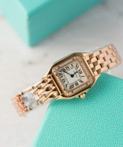 Cartier Panthère WJPN0049 Rose Gold Diamond Bezel Ladies Replica BVF 22mm X 30mm