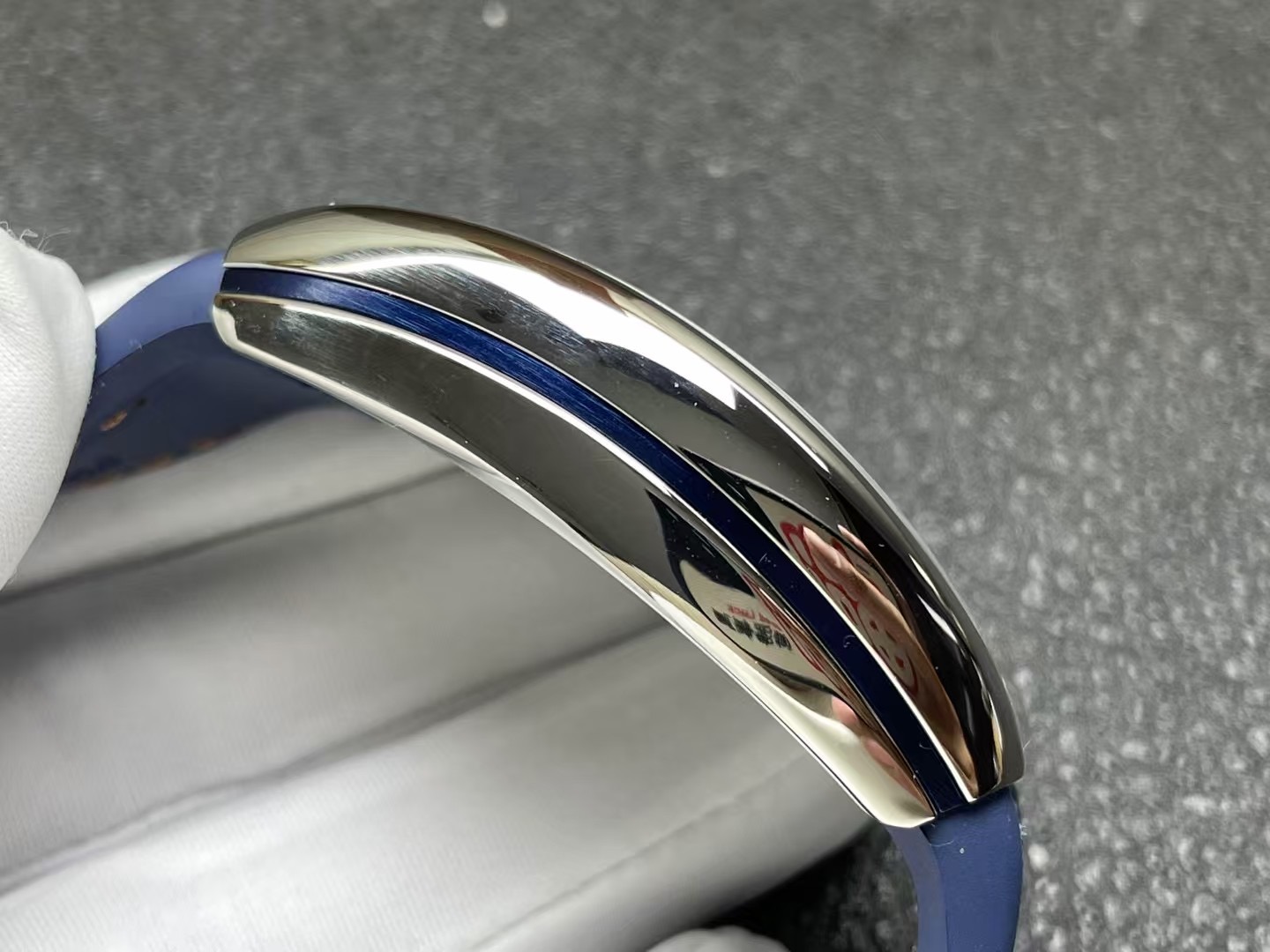 Franck Muller Vanguard Yachting V45 Blue Dial Orange Arabic Numerals Rubber Strap 1:1 Best Replica ABF 45mm - Image 5