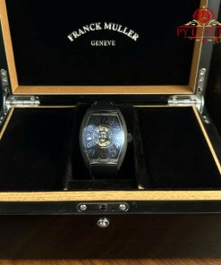 Franck Muller Grand Central Tourbillon Black Carbon Arabic Dial Best Replica 44mm